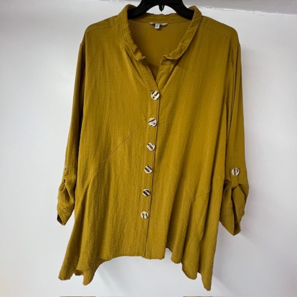 John Mark Womens Button-Up Tunic Size 3X